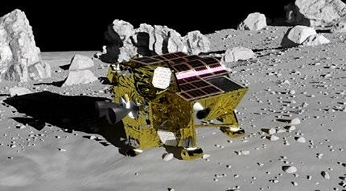 Японский модуль SLIM перекувыркнулся на Луне и выбросил два маленьких лунохода