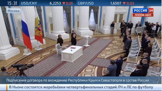 Путин подписал договор о принятии Крыма и Севастополя в состав РФ